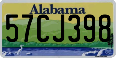 AL license plate 57CJ398
