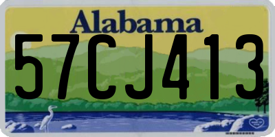 AL license plate 57CJ413