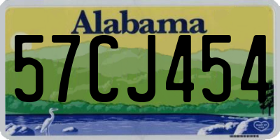 AL license plate 57CJ454