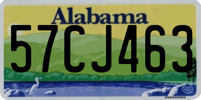 AL license plate 57CJ463