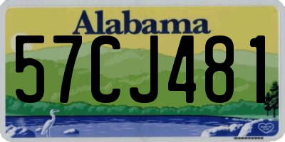 AL license plate 57CJ481