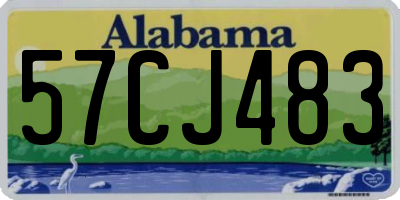 AL license plate 57CJ483