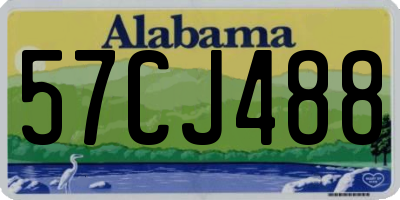 AL license plate 57CJ488