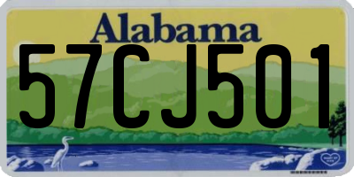 AL license plate 57CJ501