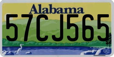 AL license plate 57CJ565