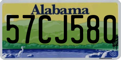 AL license plate 57CJ580