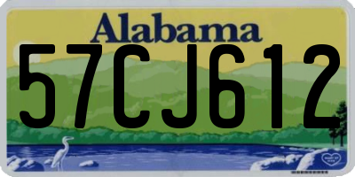 AL license plate 57CJ612