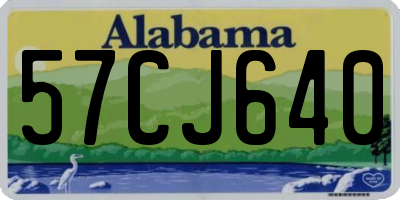 AL license plate 57CJ640