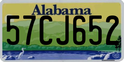 AL license plate 57CJ652