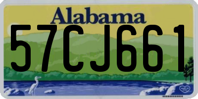 AL license plate 57CJ661