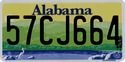 AL license plate 57CJ664