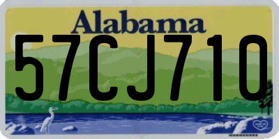 AL license plate 57CJ710