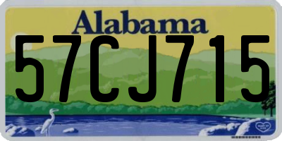 AL license plate 57CJ715