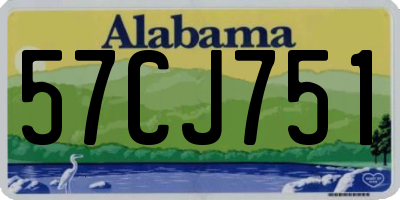 AL license plate 57CJ751