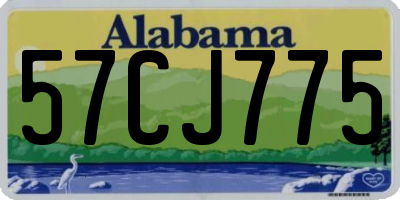 AL license plate 57CJ775