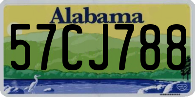 AL license plate 57CJ788