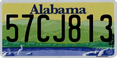 AL license plate 57CJ813