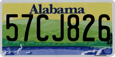 AL license plate 57CJ826