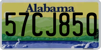 AL license plate 57CJ850