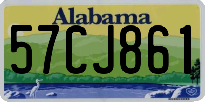 AL license plate 57CJ861