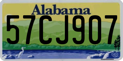 AL license plate 57CJ907