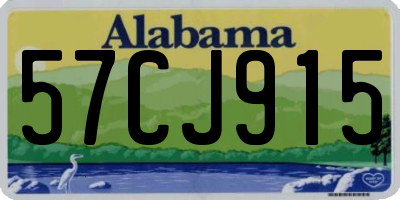 AL license plate 57CJ915