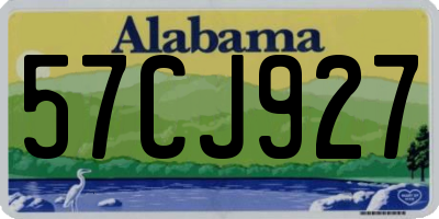 AL license plate 57CJ927
