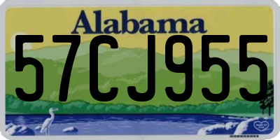 AL license plate 57CJ955