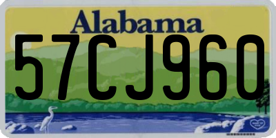 AL license plate 57CJ960