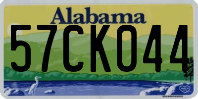 AL license plate 57CK044