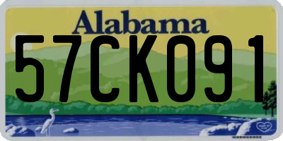 AL license plate 57CK091