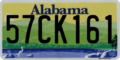 AL license plate 57CK161