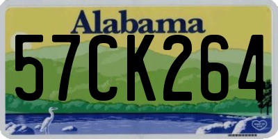 AL license plate 57CK264