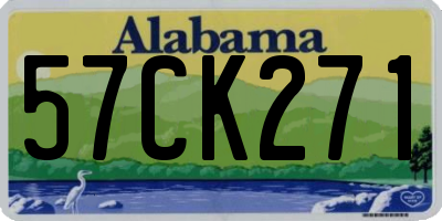 AL license plate 57CK271