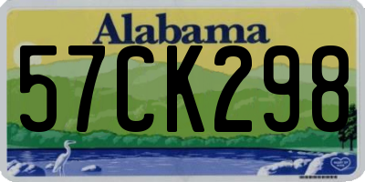 AL license plate 57CK298