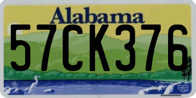 AL license plate 57CK376