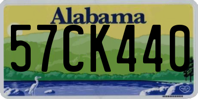 AL license plate 57CK440