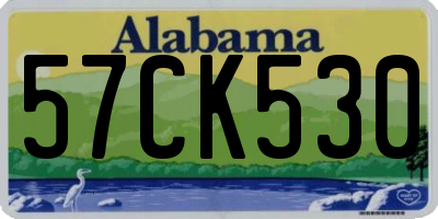 AL license plate 57CK530