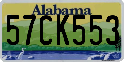 AL license plate 57CK553