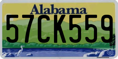 AL license plate 57CK559