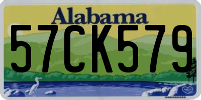 AL license plate 57CK579