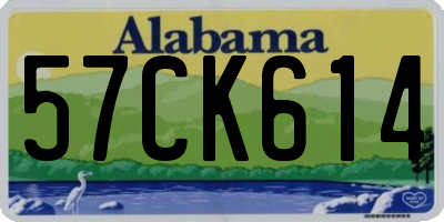 AL license plate 57CK614