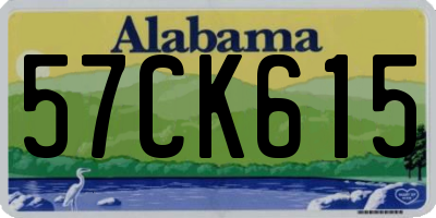 AL license plate 57CK615
