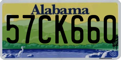 AL license plate 57CK660