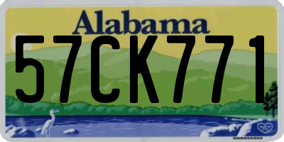 AL license plate 57CK771