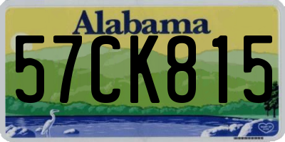 AL license plate 57CK815