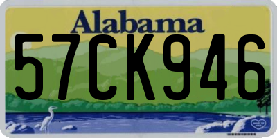 AL license plate 57CK946