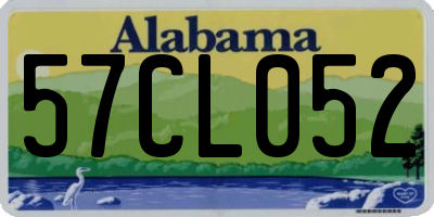 AL license plate 57CL052