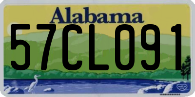 AL license plate 57CL091