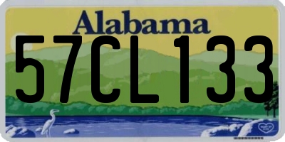 AL license plate 57CL133